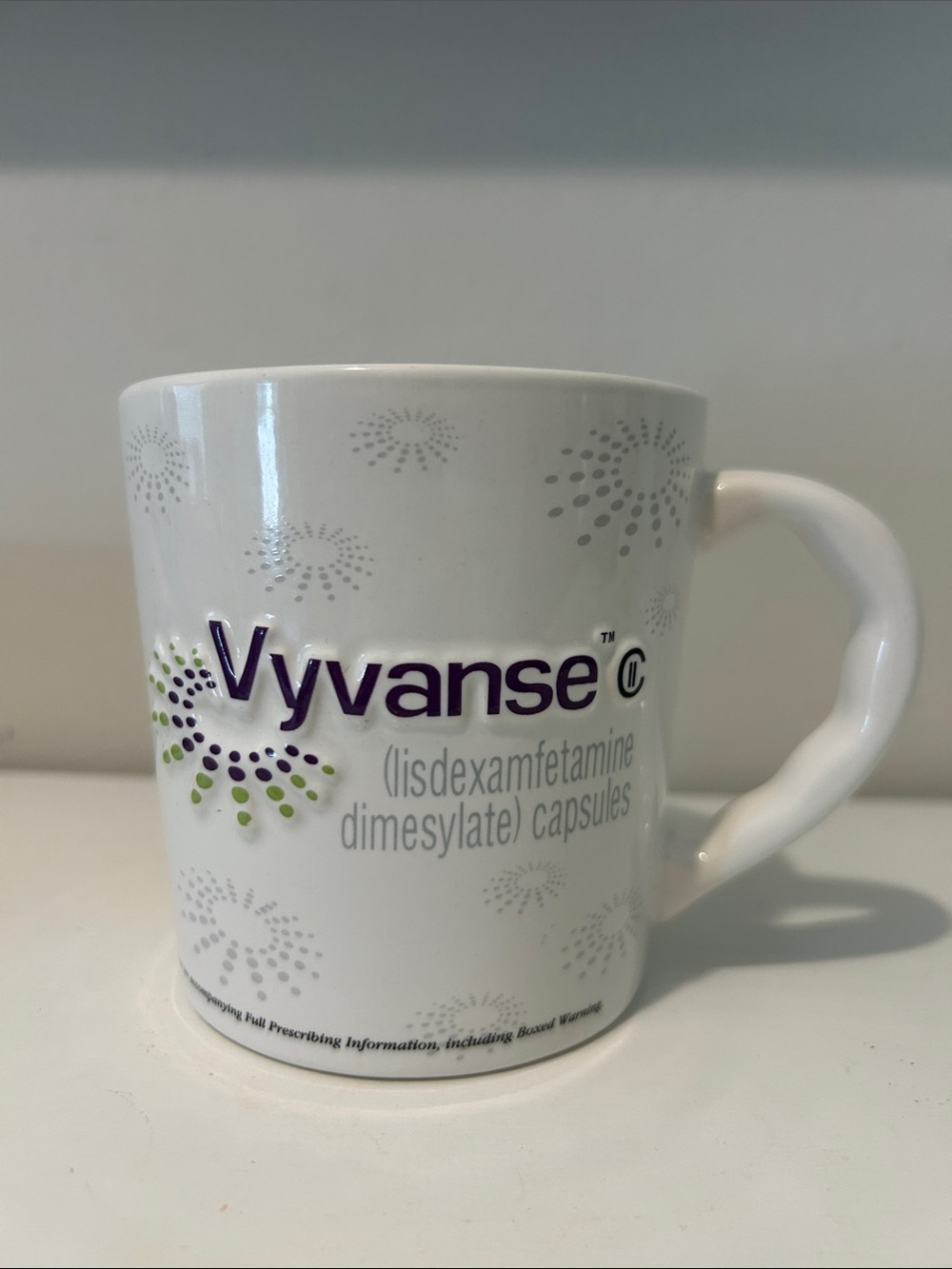 Vyvanse 2007 Drug Rep Pharmaceutical Advertisement MugVyvanse